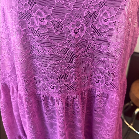 Purple lace babydoll top from Torrid - Picture 5 of 7